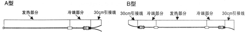 MI加熱電纜接線方式